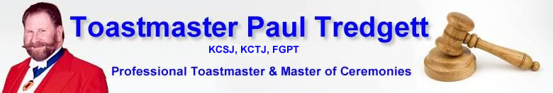 Professional Toastmaster Paul Tredgett